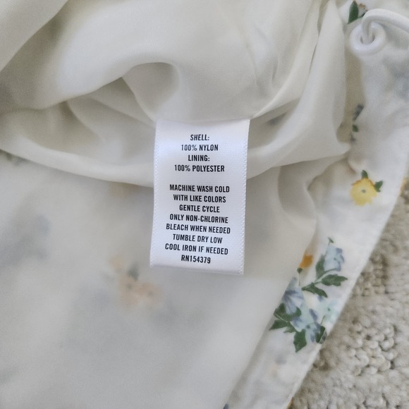 Grannycore Floral Cropped Windbreaker Jacket Women's Size M - Picture 4 of 7